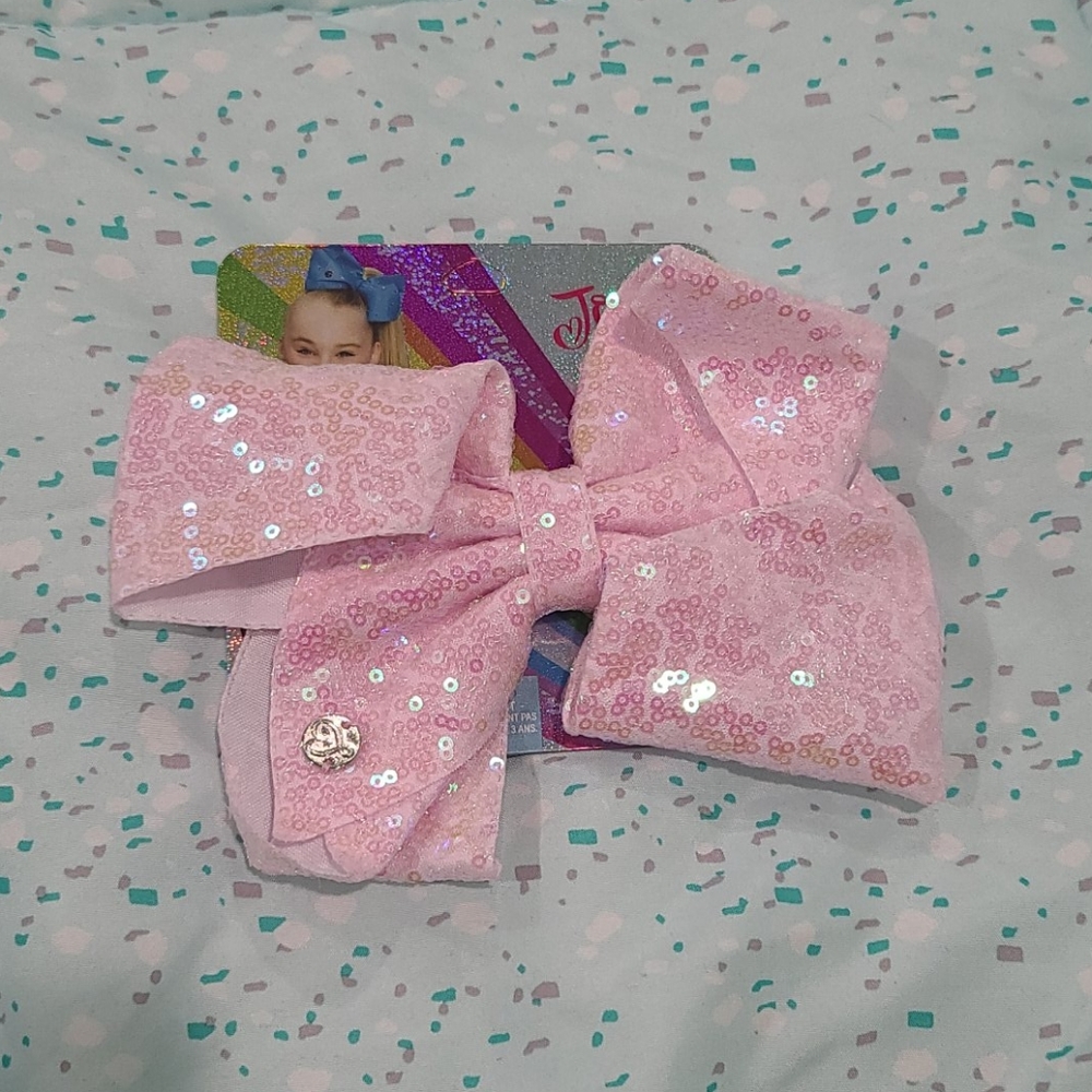 NWT Jojo Siwa Pink Sequin Hairbow